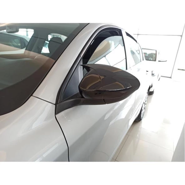 Fiat Egea Araca Özel Batman Yarasa Ayna Kapağı Pianoblack - 2