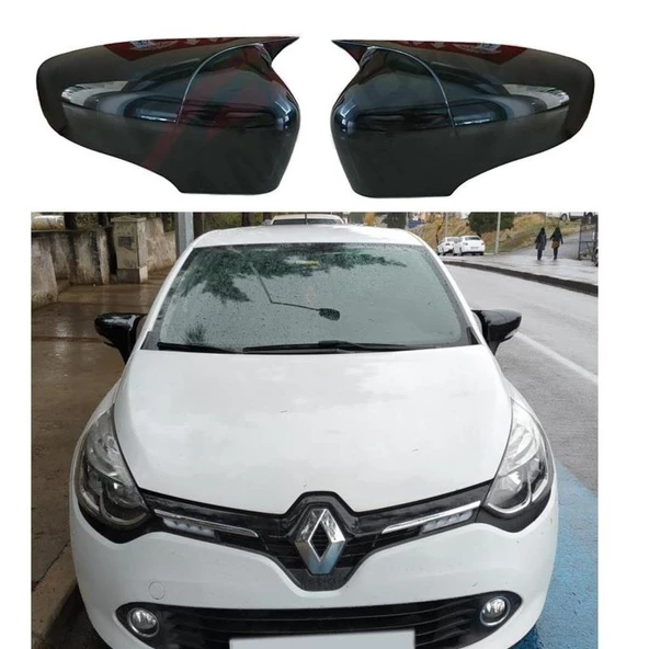 Renault Clio 4 Araca Özel Batman Yarasa Ayna Kapağı Pianoblack - 2