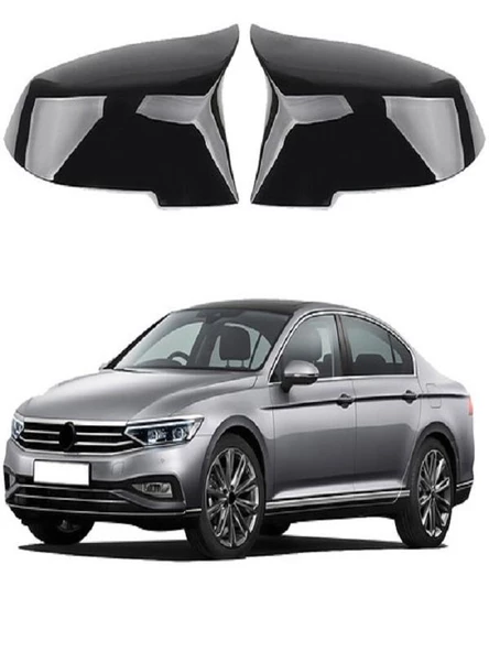 Volkswagen Passat B8 2015+ Araca Özel Batman Yarasa Ayna Kapağı Pianoblack