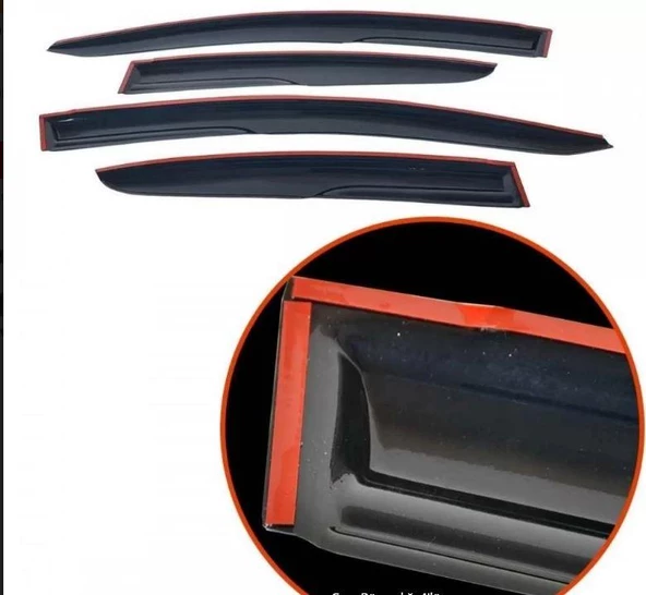 Volkswagen Polo Sedan 1996-2000 Araca Özel Mugen Cam Rüzgarlıgı 4'lü Set - 3