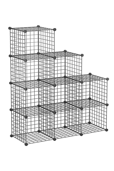 hodbehod 9 Bölmeli Metal Çok Amaçlı Raf Dolap Organizer - 3