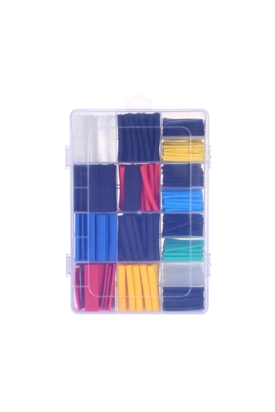 hodbehod 530 Adet Shrink Boru Makaron Set Isı Ile Daralan Kablo Seti - 3