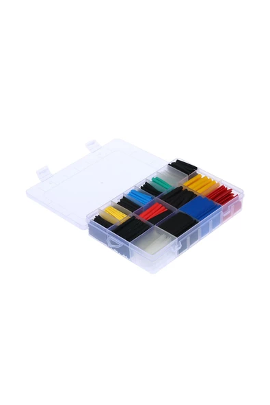 hodbehod 530 Adet Shrink Boru Makaron Set Isı Ile Daralan Kablo Seti - 5