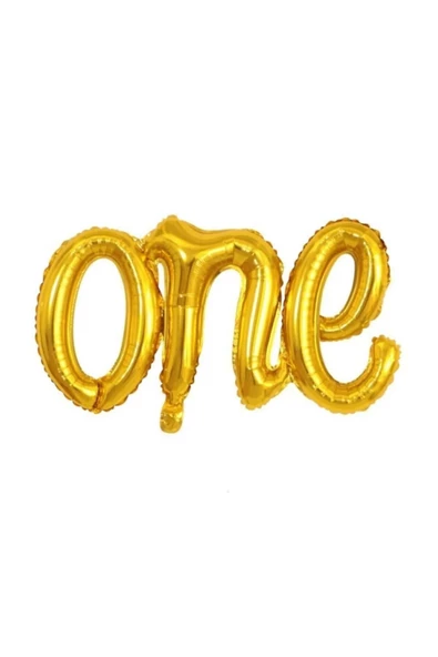 EDİ SHOP ONE YAZILI GOLD FOLYO BALON 19İNCH