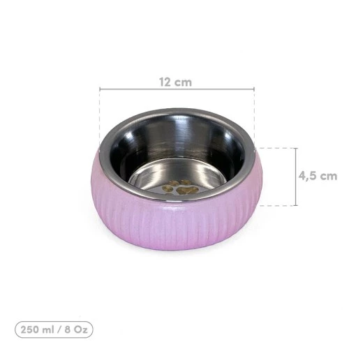 Mikopet Organik Seramik Mama Kabı Pembe - 4