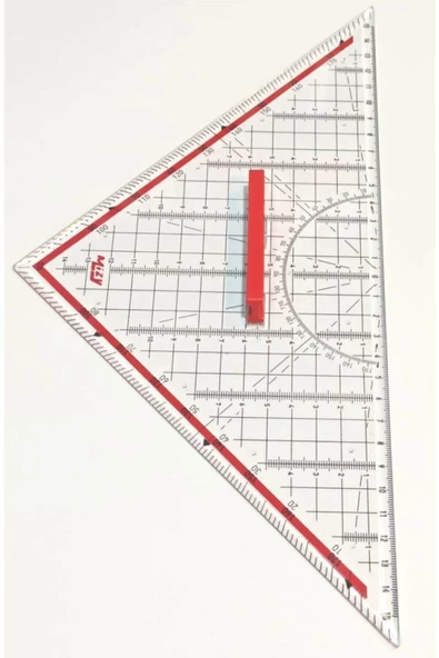 BİLLUR STORE Geoderik Üçgen Cetvel / Tr-500 - 2