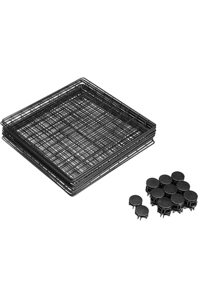 hodbehod 4 Bölmeli Metal Ayakkabı Dolabı Çok Amaçlı Raf Organizer - 4
