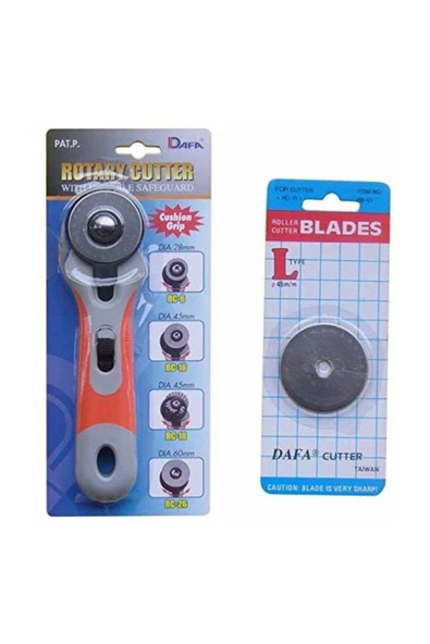 İşkur Makina Kesim Altlığı Patchwork Cutting Mat 45 Mm Rulet Kesici Komple Set - 3