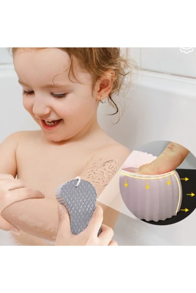 Banyo Lifi ve Bebek Peeling Süngeri - Dayanıklı ve Uzun Ömürlü Çok Amaçlı Sünger Slikon