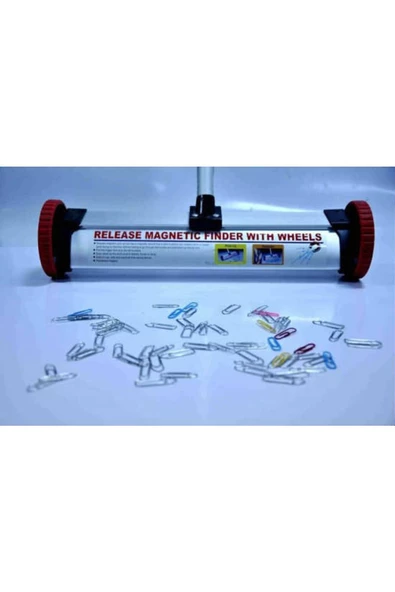 DIGERUI Manyetik Süpürge, Mıknatıslı Metal Çivi & Iğne Toplama Arabası - Mıknatıs - 2