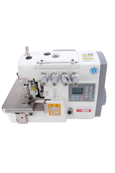 hodbehod 4 İplik Tam Otomatik Sessiz Elektrikli İplik Kesicili Overlok Makinası Ayak Tabla Dahil - 3