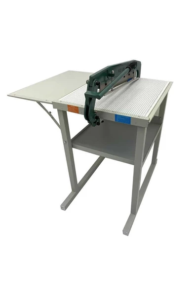 hodbehod Kartela Kesme Makinesi Zikzag Kesme Sürfile Kesme Kumaş Kesim Makinesi 60 Cm Bıçak Boyu - 3