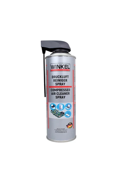 Winkel Tetikli Çubuklu Kapak Basınçlı Hava Spreyi Bilgisayar Laptop Elektronik Toz Alıcı Spray 500 Ml - 2