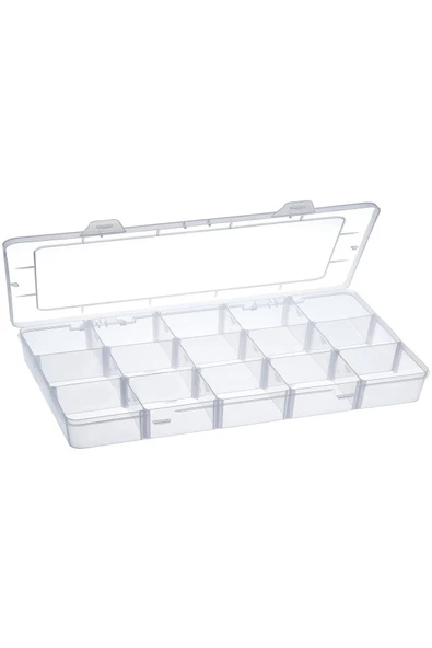 hodbehod 15 Bölmeli Ayarlanabilir Organizer Plastik Kutu - 2