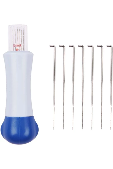 İşkur Makina Keçe Iğne Aleti Keçeleme Iğnesi Ve 7 Adet Yedek Iğne - 2
