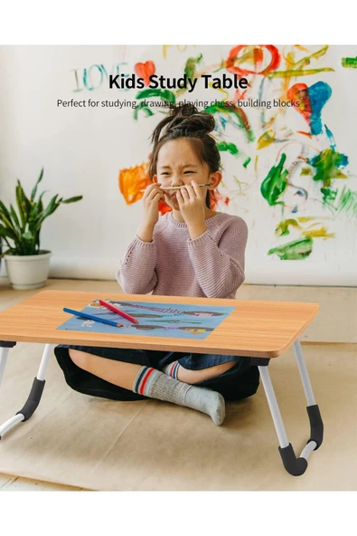 hodbehod Laptop Sehpası Masası Katlanabilir Yatak Koltuk Üstü Kahvaltı Bilgisayar Sehpası - 5