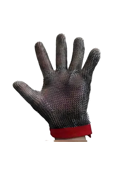 0414 touch Fdm Çelik Örgü Eldiven (5 Parmak)(s Beden)(paslanmaz) - 2