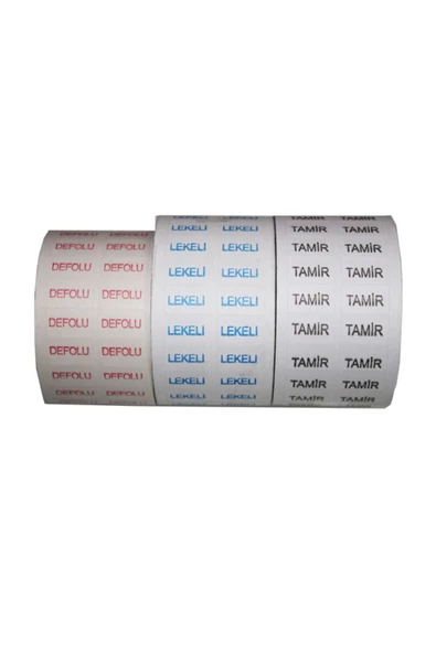 hodbehod Tamir Lekeli Yapışkanlı Kontrol Etiketi 3 Lü Set