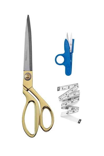 İşkur Makina Profesyonel Metal Terzi Makası Altın Renkli Büyük Boy 26 Cm - 2