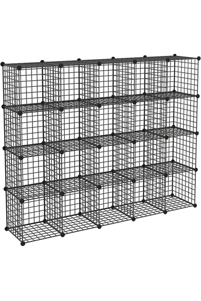 hodbehod 20 Bölmeli Çok Amaçlı Metal Tel Dolap Organizer - 3
