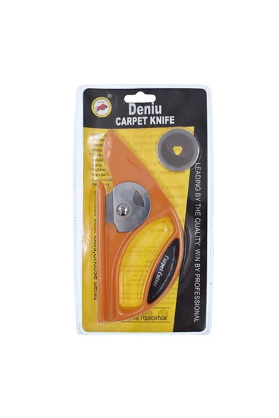 hodbehod Halı Kesim Bıçağı 45mm Yuvarlak Çelik Bıçaklı Rulo Kesim Bıçağı Myfloor Rende Model - 3
