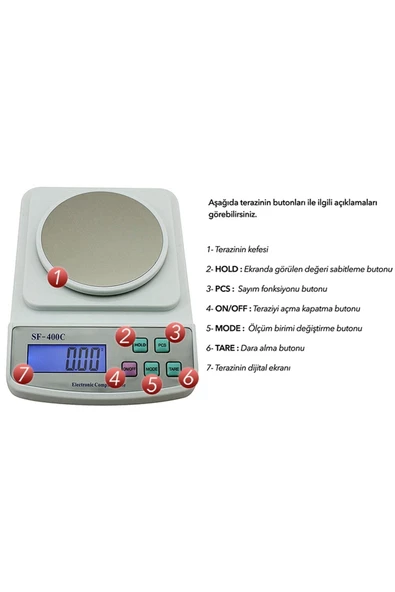 DANLA Sf 400c Plus Dijital Hassas Terazi - 2