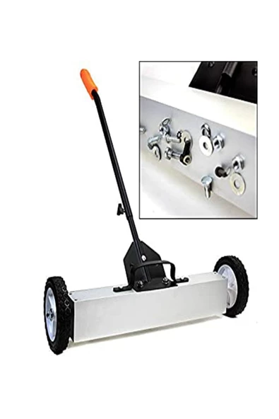 hodbehod Manyetik Metal Toplayıcı Mıknatıslı Tekerlekli Çivi Somun Süpürge - 3