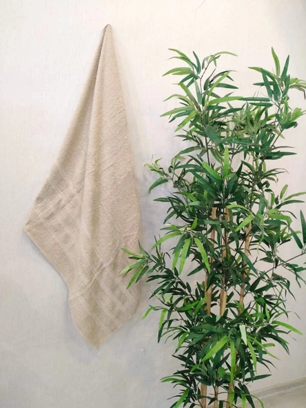 NİVEMESHOME BEJ BANYO HAVLUSU ÇINAR - 3