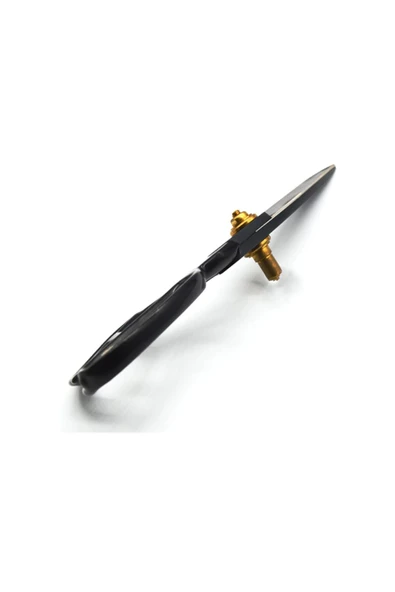 hodbehod 28 Cm Büyük Boy Vidalı Tezgah Üstü Çelik Somunlu Profesyonel Kumaş Kesim Makası - Resim 3