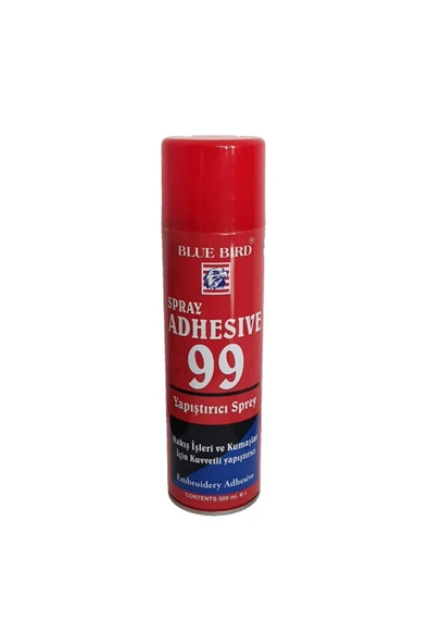 Beta - Blue Bird Bird Adhesive 99 Tekstil Nakış Işleri Için Yapıştırcı Sprey (500ML)
