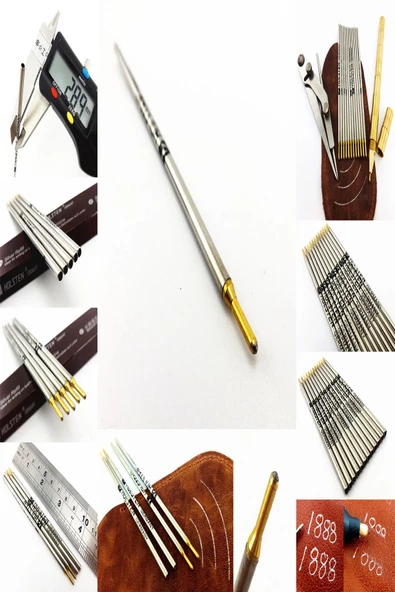 hodbehod Deri Gümüş İşaretleme Çizim Kalemi 100 ADET - Resim 3