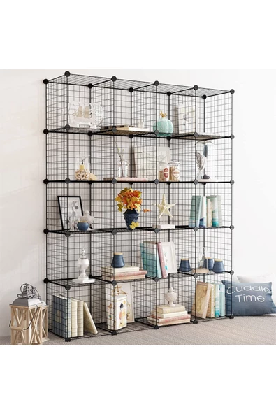 hodbehod 20 Bölmeli Çok Amaçlı Metal Tel Dolap Organizer - 2