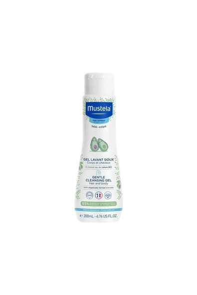Mustela Gentle Cleansing Dermo Cleansing Yenidoğan Saç Vücut Şampuanı 200 ml ürün görseli 1