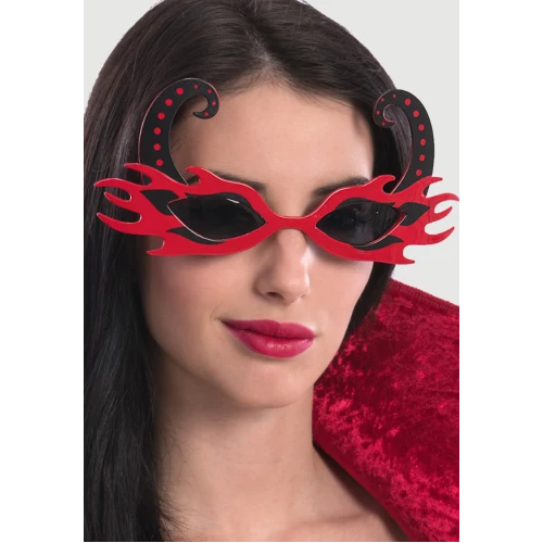 Kırmızı Alevli Parti Gözlüğü - Resim 5