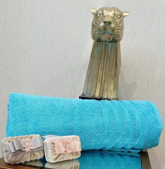 NİVEMESHOME POLOLİFE TURKUAZ BANYO HAVLUSU - 2