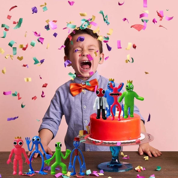 Rainbow Friends Roblox Monster Ithal Figür 8 Adet Premium Kaliteli Oyuncak 9-11.5 Cm - 5