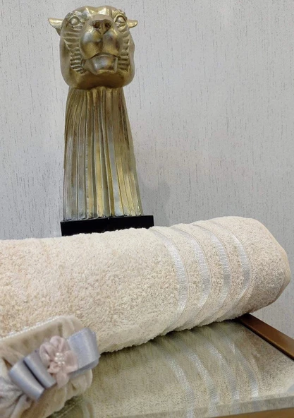 NİVEMESHOME POLOLİFE BEJ BANYO HAVLUSU - 3