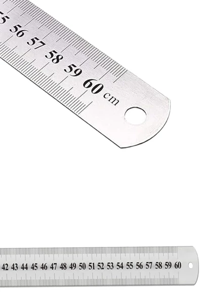 hodbehod Paslanmaz Çelik Cetvel 60cm