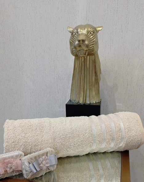 NİVEMESHOME POLOLİFE BEJ BANYO HAVLUSU - 2