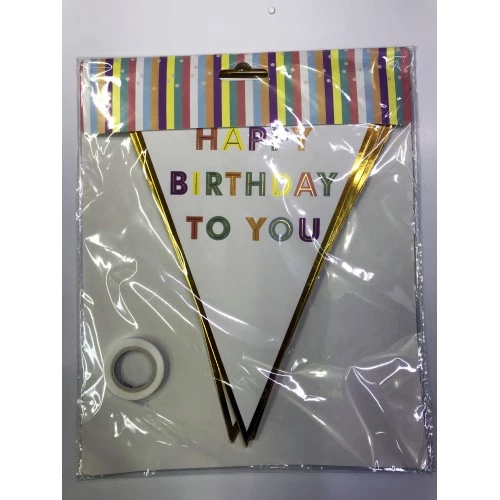 Happy Birthday To You Flama Bayrak Süsü - 2