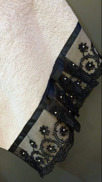 NİVEMESHOME SMİLE 50*90 HAVLU SİYAH VERSE-REVERSE - 2