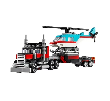 Lego Karışık Creator Helikopterli Açık Kasa Kamyon 31146 - 2