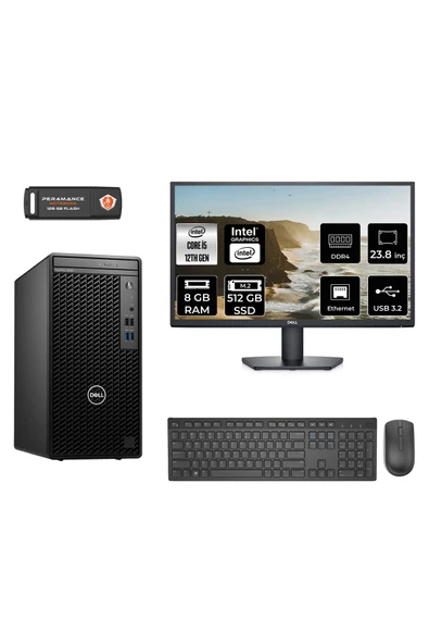 Dell OPTILEX 3000 AE3000S002 i5 12500 8GB RAM 512GB SSD 23.8" FDOS MASAÜSTÜ BİLGİSAYAR
