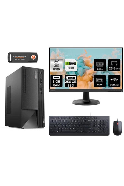 LENOVO Neo 50T AE12JD0008TRS601 i7 13700 8GB RAM 256GB SSD GTX1650 23.8" FDOS MASAÜSTÜ BİLGİSAYAR
