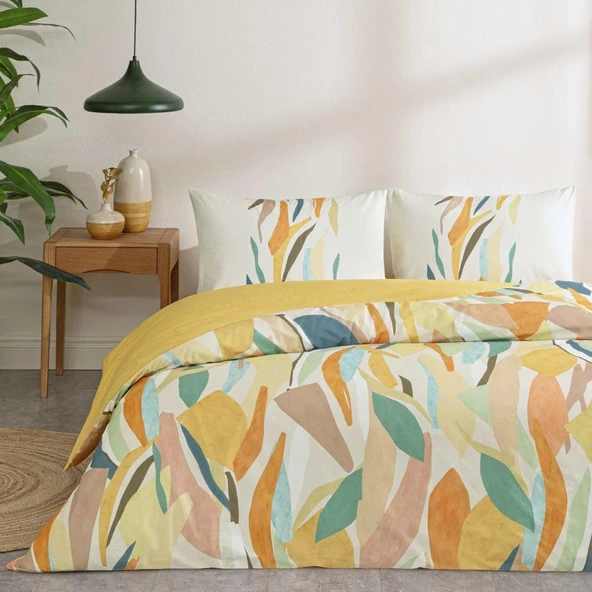 TAÇ JOEY RANFORCE NEVRESİM TAKIMI TURUNCU ÇİFT KİŞİLİK ürün görseli