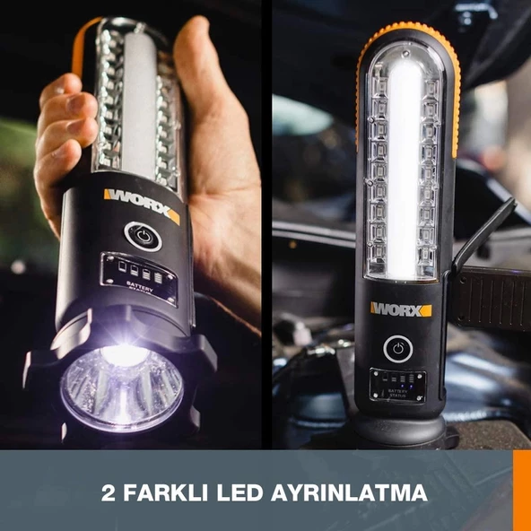 WORX WX852.1 12V 500Amp Lityum-Polymer Akü Takviye + Powerbank + Led Lamba - 5