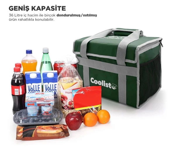 Coolist CL36G 36 Litre Katlanabilir Termos Bez Çanta / Buzluk - 8