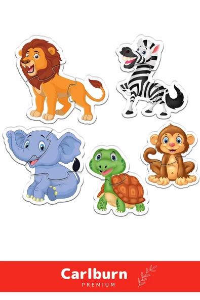 Özel Üretim Zeka Geliştirici Eğitici Çocuk El Göz Koordinasyonu Baby Puzzle Orman Hayvanları - 2