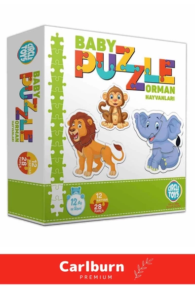 Özel Üretim Zeka Geliştirici Eğitici Çocuk El Göz Koordinasyonu Baby Puzzle Orman Hayvanları - 3