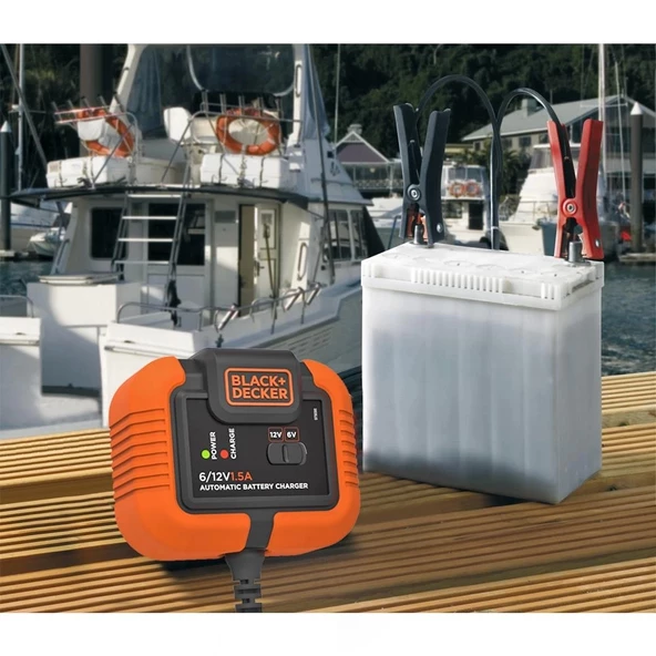 BLACK+DECKER BXA21 6V/12V 72A Akıllı Akü Şarj ve Akü Bakım Cihazı - 5